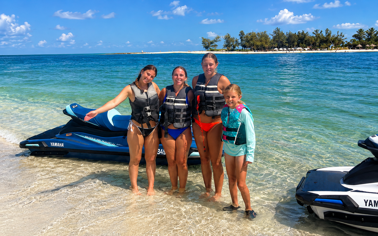 Guests ready for a Little Philly jet ski day near Bradenton