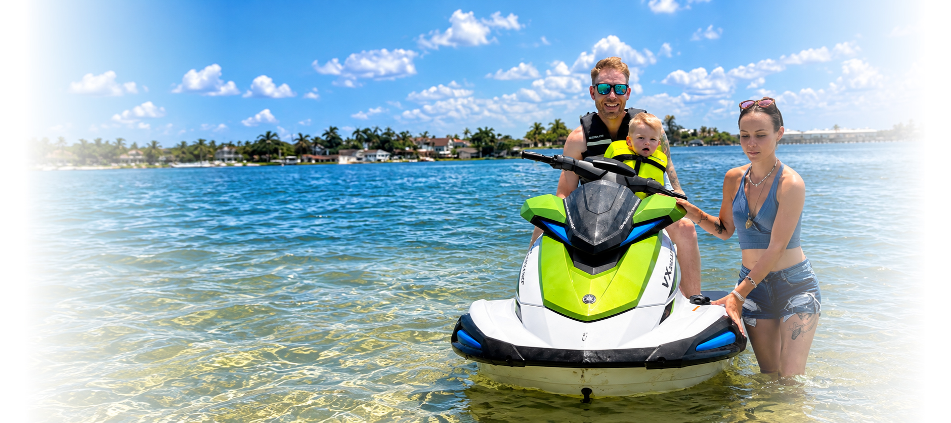 Family enjoying a water day near Anna Maria Island